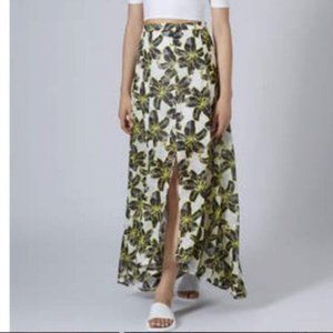 Topshop Floral Front Split Maxi Skirt NEVER WORN